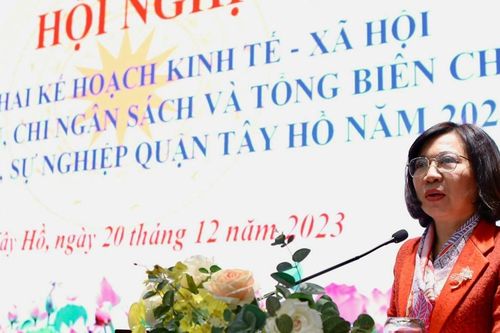 Quận Tây Hồ giao chỉ tiêu thu chi ngân sách năm 2024