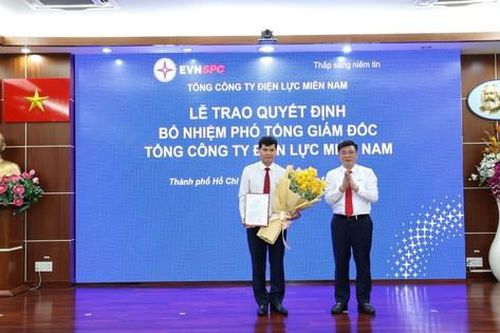 EVNSPC công bố và trao quyết định bổ nhiệm 2 Phó tổng giám đốc