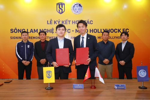 Sông Lam Nghệ An hợp tác với CLB bóng đá đến từ Nhật Bản