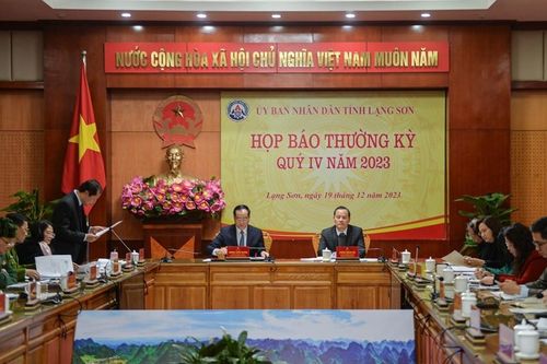 Lạng Sơn họp báo Quý IV/2023: Nhiều chỉ tiêu kinh tế tăng trưởng ấn tượng