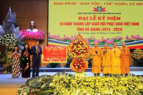 Giáo hội Phật giáo tỉnh Hà Giang kỷ niệm 10 năm thành lập