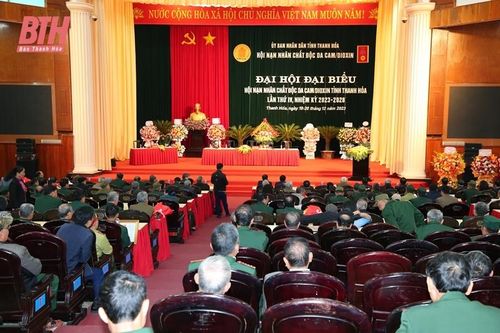 Đại hội đại biểu Hội Nạn nhân chất độc da cam/dioxin tỉnh Thanh Hóa lần thứ IV, nhiệm kỳ 2023- 2028