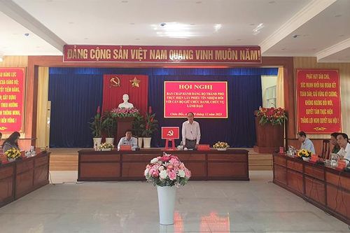 Ban Chấp hành Đảng bộ TP. Châu Đốc lấy phiếu tín nhiệm đối với cán bộ giữ chức danh, chức vụ lãnh đạo của Đảng