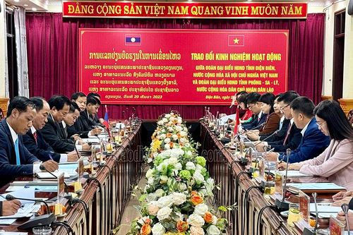 HĐND tỉnh Điện Biên trao đổi kinh nghiệm hoạt động với HĐND 3 tỉnh Phoong - Sa - Lỳ, U - Đôm - Xay và Luông - Pha - Băng