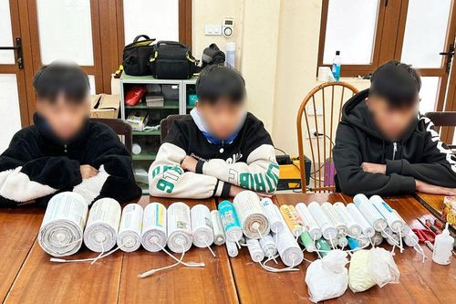 Phú Bình: Phát hiện nhóm học sinh tự chế pháo nổ