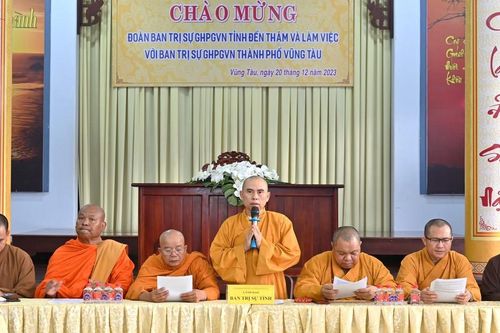 BR-VT: Ban Thường trực Ban Trị sự GHPGVN tỉnh làm việc với Ban Trị sự TP.Vũng Tàu