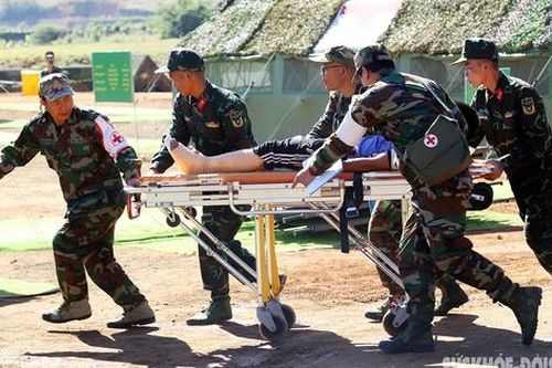 Quân y ba nước Việt Nam, Lào, Campuchia diễn tập cứu nạn, cứu hộ