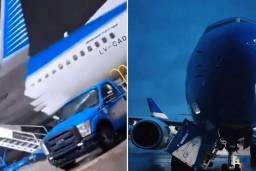 Máy bay Boeing 737-700 bất ngờ quay tròn trên đường băng