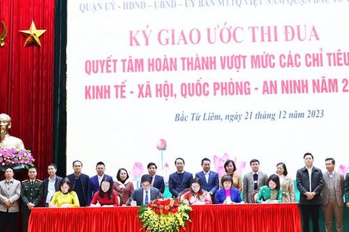 Quận Bắc Từ Liêm phấn đấu hoàn thành 25 chỉ tiêu trong năm 2024