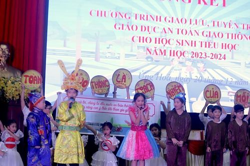 Ứng Hòa: Học sinh chủ động học tập, tìm hiểu về ATGT