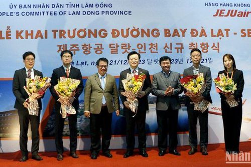 Chính thức khai trương đường bay Đà Lạt-Seoul