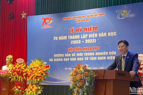 Nhiều dấu ấn nổi bật trong 70 năm thành lập Viện Văn học