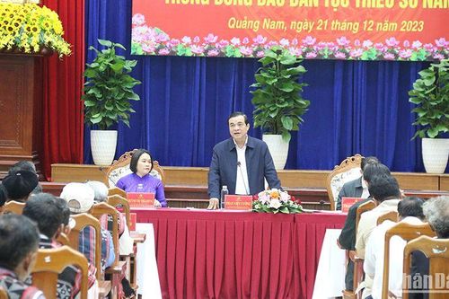 Quảng Nam: Đối thoại với người có uy tín trong đồng bào dân tộc thiểu số