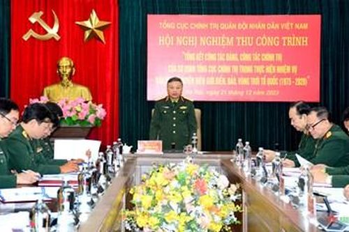 Nghiệm thu Công trình tổng kết công tác Đảng, công tác chính trị của Cơ quan Tổng cục Chính trị