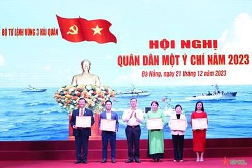 Bộ tư lệnh Vùng 3 Hải quân tổ chức Hội nghị 'Quân dân một ý chí' năm 2023