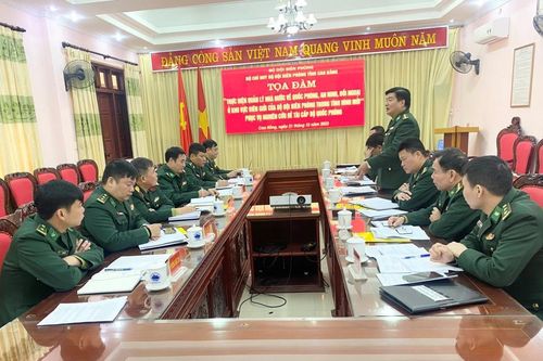 Tọa đàm khảo sát đề tài khoa học cấp Bộ Quốc phòng tại Bộ Chỉ huy BĐBP Cao Bằng
