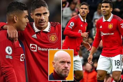 Erik ten Hag đổi ý, giữ cả Raphael Varane và Casemiro ở lại MU