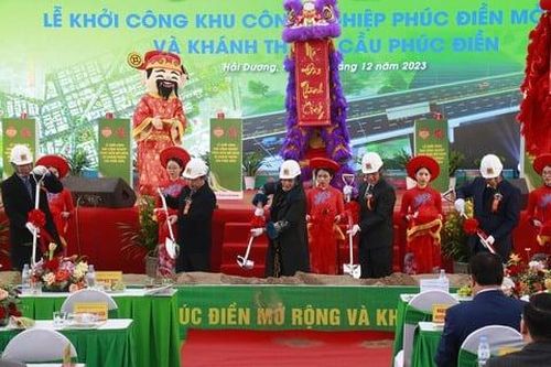 Khởi công Khu công nghiệp Phúc Điền mở rộng vốn đầu tư gần 2.000 tỷ đồng