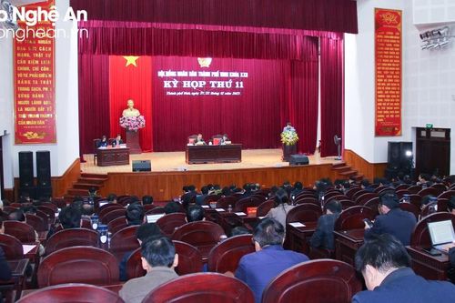 HĐND thành phố Vinh khai mạc kỳ họp thứ 11, khóa XXII, nhiệm kỳ 2021 - 2026