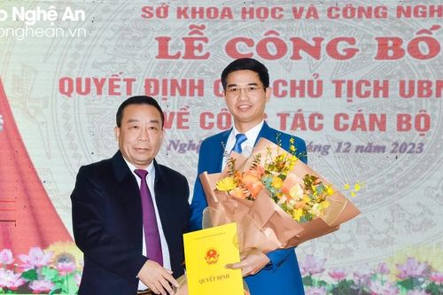 Công bố Quyết định bổ nhiệm Phó Giám đốc Sở Khoa học và Công nghệ