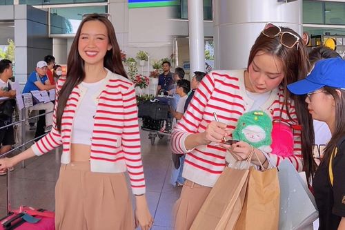 Bảo Ngọc giản dị ngày trở về quê nhà, nhan sắc không vương miện vẫn sáng rực!