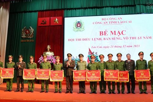 Đội tuyển Khối An ninh nhân dân giành giải Nhất toàn đoàn Hội thi điều lệnh, bắn súng, võ thuật Công an tỉnh năm 2023