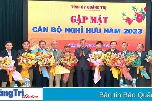 Gặp mặt cán bộ diện Ban Thường vụ Tỉnh ủy quản lý đến tuổi nghỉ hưu