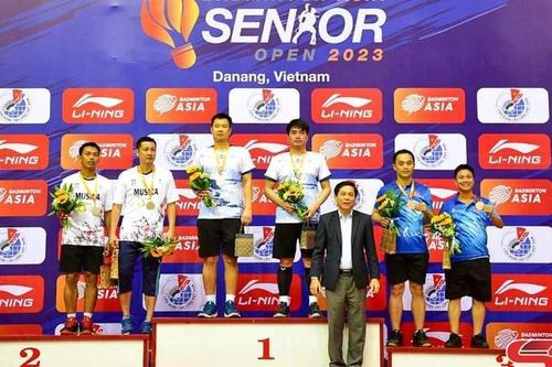 VĐV Sơn La đoạt 2 HCĐ tại Giải Cầu lông trung - cao tuổi châu Á mở rộng năm 2023