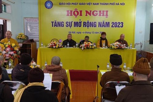 Hà Nội: Ban Trị sự GHPGVN Thành phố tổ chức Hội nghị Tăng sự mở rộng năm 2023