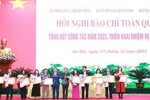 Hội nghị báo chí toàn quốc tổng kết công tác năm 2023, triển khai nhiệm vụ năm 2024