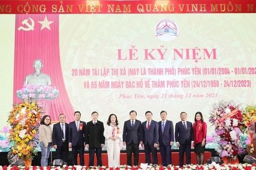 Thành phố Phúc Yên, Vĩnh Phúc: Kỷ niệm 20 năm tái lập thị xã, 65 năm ngày Bác Hồ về thăm