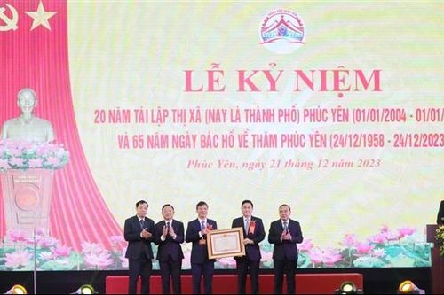 Thành phố Phúc Yên, Vĩnh Phúc: Kỷ niệm 20 năm tái lập thị xã, 65 năm ngày Bác Hồ về thăm