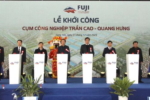 Hưng Yên khởi công cụm công nghiệp Trần Cao - Quang Hưng