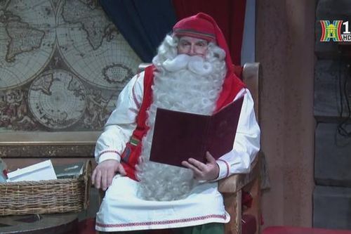 Ông già Noel gửi lời chúc giáng sinh