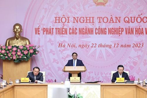 Sáng nay (22/12),Thủ tướng chủ trì Hội nghị toàn quốc về phát triển các ngành CNVH