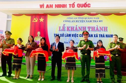 Khánh thành trụ sở làm việc Công an xã Trà Nam