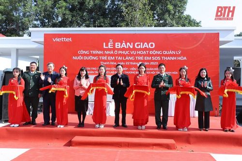 Bàn giao khu nhà ở phục vụ hoạt động quản lý, nuôi dưỡng trẻ em tại Làng trẻ em SOS Thanh Hóa