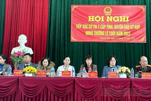 Đại biểu HĐND tỉnh tiếp xúc cử tri xã Thanh Yên