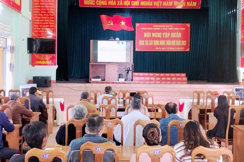 Đak Pơ tập huấn công tác xây dựng nông thôn mới 2023