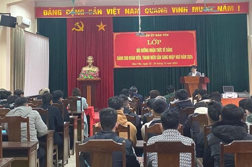 Huyện ủy Bảo Yên tổ chức lớp bồi dưỡng nhận thức về Đảng dành cho đoàn viên, thanh niên sẵn sàng nhập ngũ năm 2024