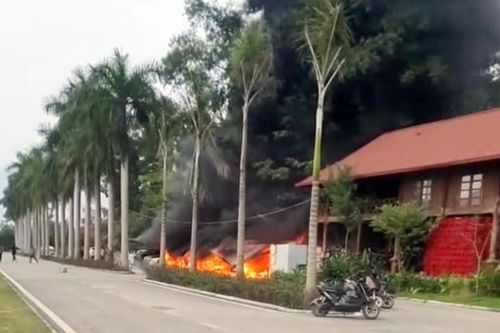 Phú Thọ: Khu du lịch nghỉ dưỡng Vườn Vua cháy thiệt hại hơn 2 tỷ đồng
