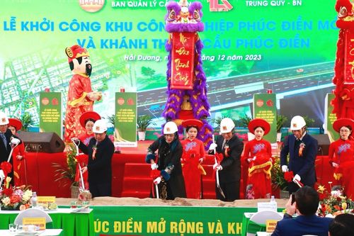 Hải Dương khởi công khu công nghiệp Phúc Điền mở rộng