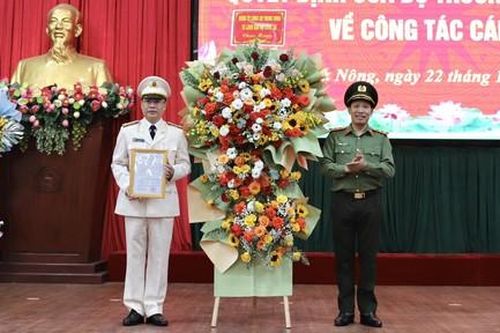 Bổ nhiệm Đại tá Nguyễn Thanh Liêm giữ chức Giám đốc Công an tỉnh Đắk Nông