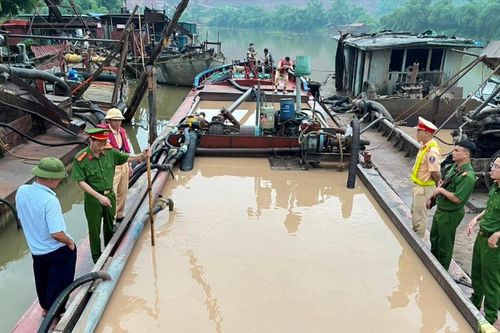 Bắc Giang: Khai thác cát trái phép, một cá nhân bị xử phạt 175 triệu đồng