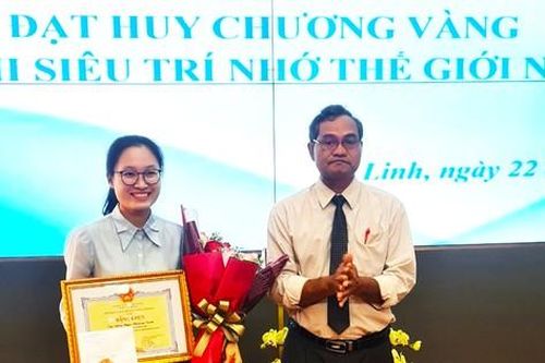 Lâm Đồng khen thưởng nhà vô địch Siêu trí nhớ thế giới