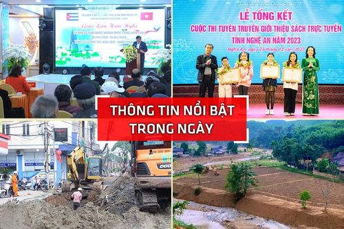 Nghệ An: Thông tin nổi bật ngày 23/12