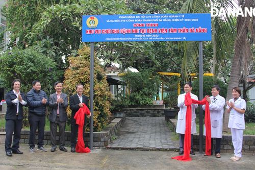 Khánh thành khu vui chơi cho bệnh nhi