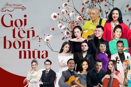 'Dòng thời gian' với bức tứ bình 'Gọi tên bốn mùa'