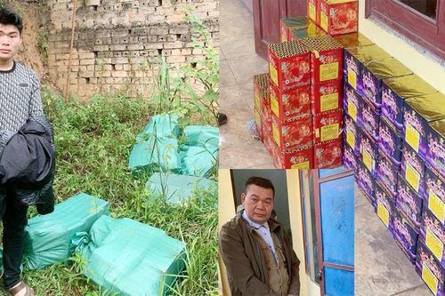Phát hiện hai đối tượng cất giấu trên 300 kg pháo