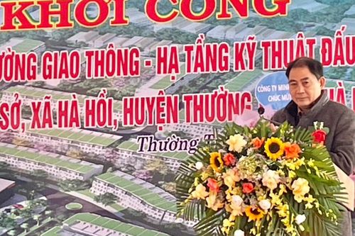 Huyện Thường Tín khởi công xây dựng tổ hợp 5 dự án tại xã Hà Hồi